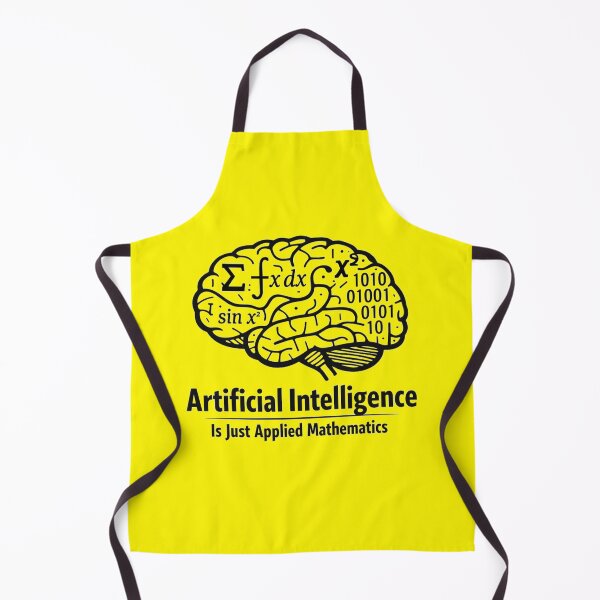 Item preview, Artificial Intelligence Is Just Applied Mathematics – STEM Math Humor T-Shirt & Sticker Design designed and sold by sciencefacts.