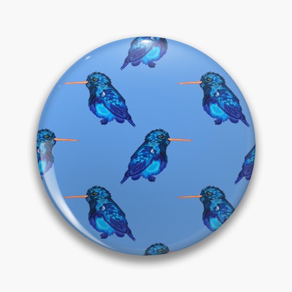 Item preview, Fluffy Hummingbird-Light Blue designed and sold by deblevart.