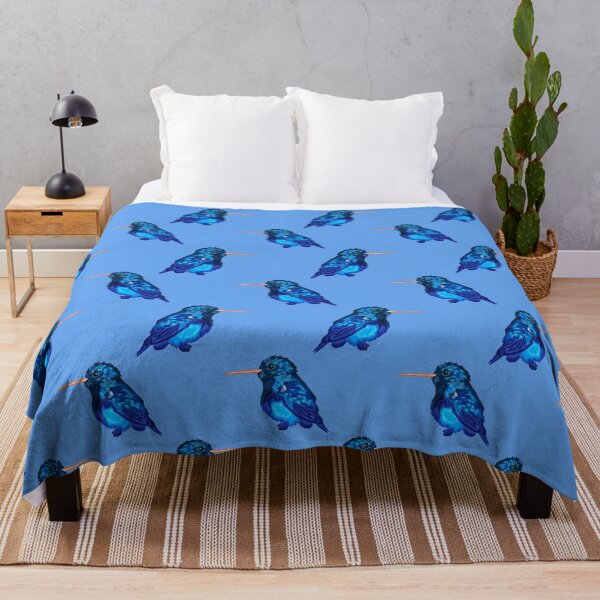 Item preview, Fluffy Hummingbird-Light Blue designed and sold by deblevart.