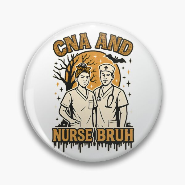 Item preview, CNA and Nurse Bruh – Funny CNA Nurse Halloween Duo Design designed and sold by ClinicalHubs.