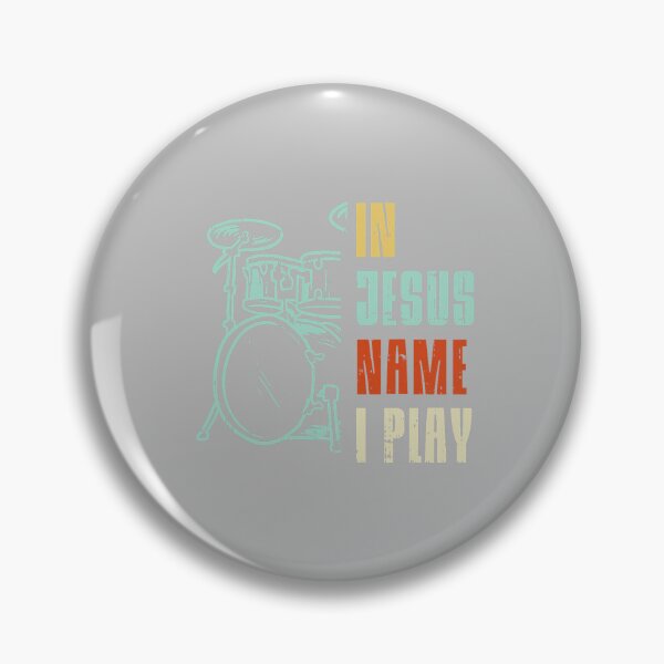 Item preview, Jesus Name I Play Drums God Drumming Music Christian Drummer designed and sold by mjohnson9.