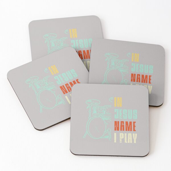Item preview, Jesus Name I Play Drums God Drumming Music Christian Drummer designed and sold by mjohnson9.