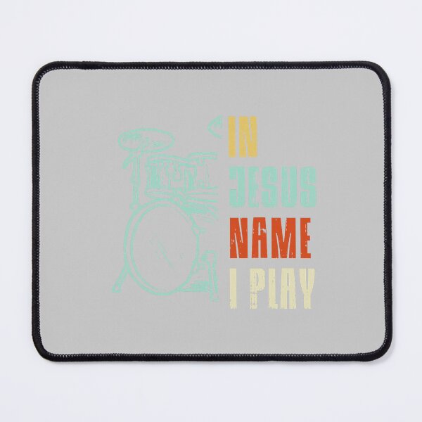Item preview, Jesus Name I Play Drums God Drumming Music Christian Drummer designed and sold by mjohnson9.