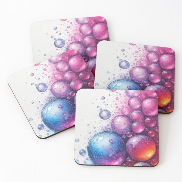 Item preview, Shimmering bubbles in vibrant colors designed and sold by Mianku | Für das Leben.
