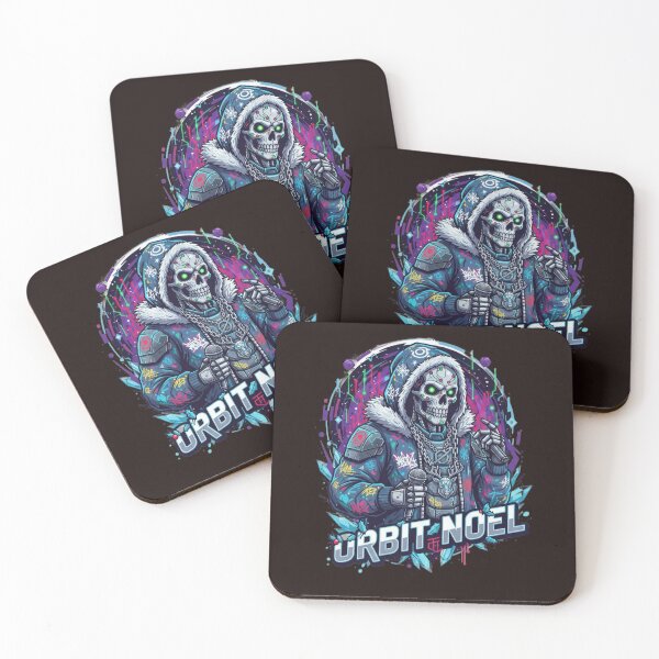 Item preview, Orbit Noel – Cyberpunk Skeleton Rapper with Neon Sci-Fi Street Art Styl designed and sold by Thaivi Design.