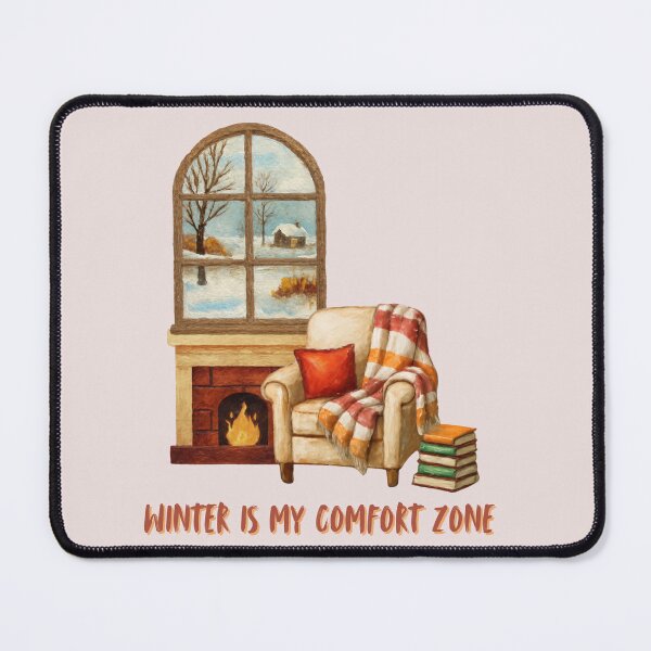 Item preview, Winter Is My Comfort Zone Quote designed and sold by Inkworksbyshery.