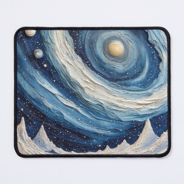 Item preview, Swirling sky over frozen landscape designed and sold by Mianku | Für das Leben.