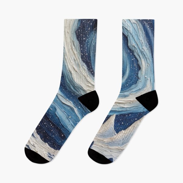 Item preview, Swirling sky over frozen landscape designed and sold by Mianku | Für das Leben.
