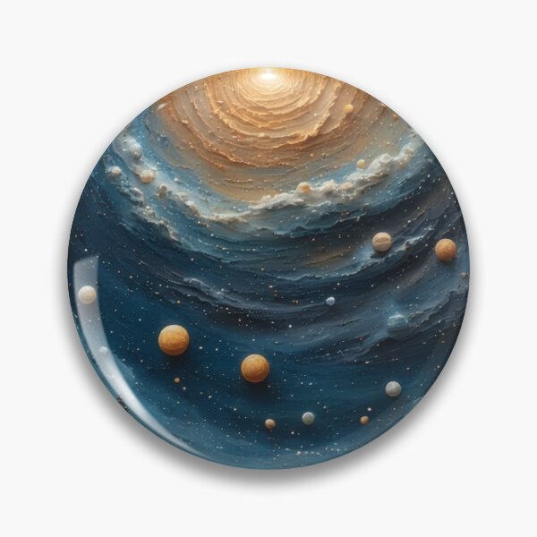 Item preview, Cosmic landscape with vortices and planets designed and sold by Mianku | Für das Leben.