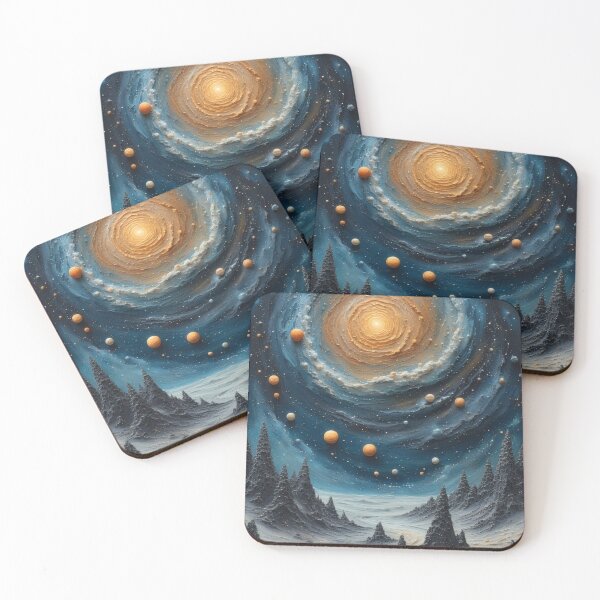 Item preview, Cosmic landscape with vortices and planets designed and sold by Mianku | Für das Leben.