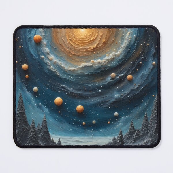 Item preview, Cosmic landscape with vortices and planets designed and sold by Mianku | Für das Leben.