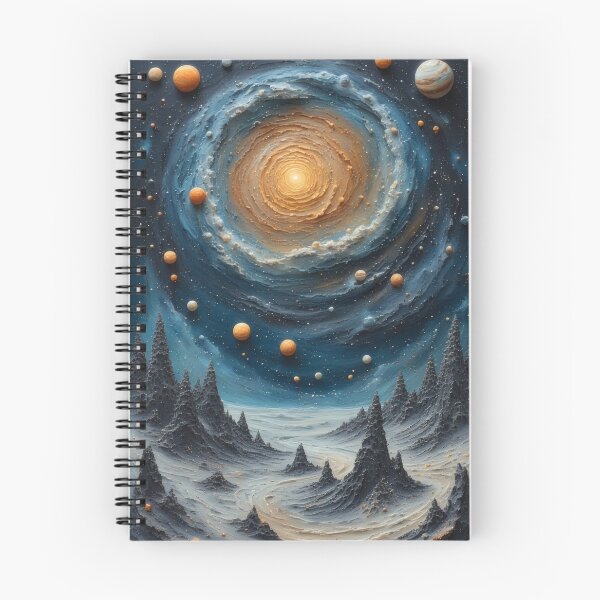 Item preview, Cosmic landscape with vortices and planets designed and sold by Mianku | Für das Leben.