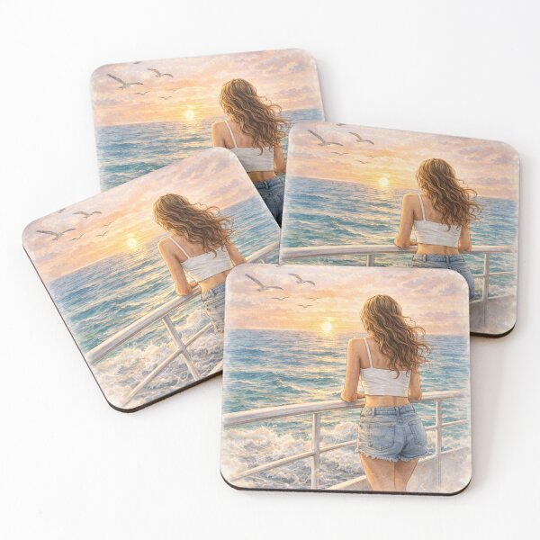Item preview, Lost in the View – Sunset Stillness by the Sea designed and sold by MIArt Studio.