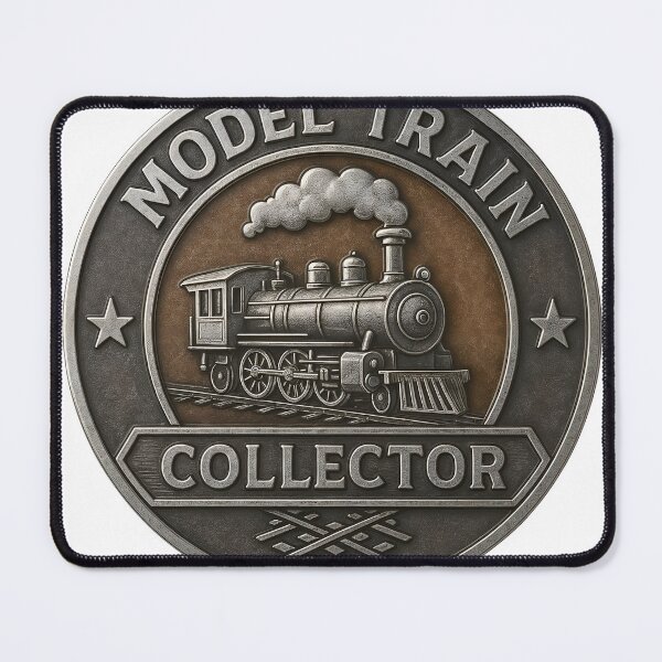 Item preview, Model Train Collector Badge – Vintage Railway Emblem designed and sold by Creative88Art.