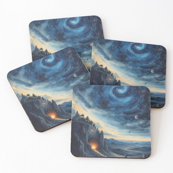Item preview, Nightscape with starry sky and cave designed and sold by Mianku | Für das Leben.