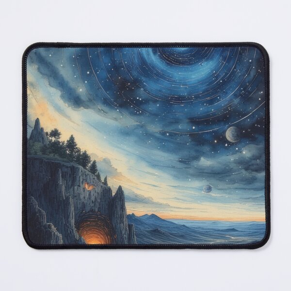 Item preview, Nightscape with starry sky and cave designed and sold by Mianku | Für das Leben.
