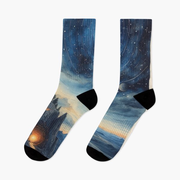 Item preview, Nightscape with starry sky and cave designed and sold by Mianku | Für das Leben.