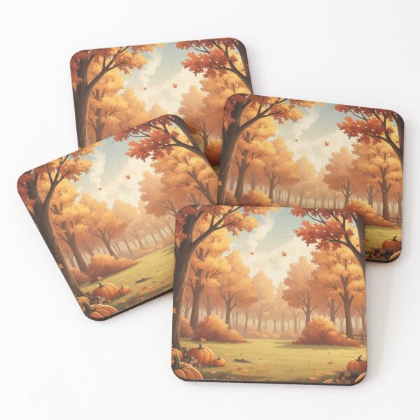 Item preview, Golden Autumn Glow ​The Pumpkin Patch Clearing designed and sold by ZyVoAli.
