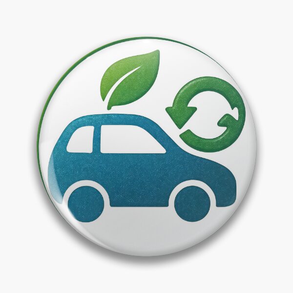 Item preview, Eco Electric Car Symbol – Green Transportation Icon designed and sold by Creative88Art.