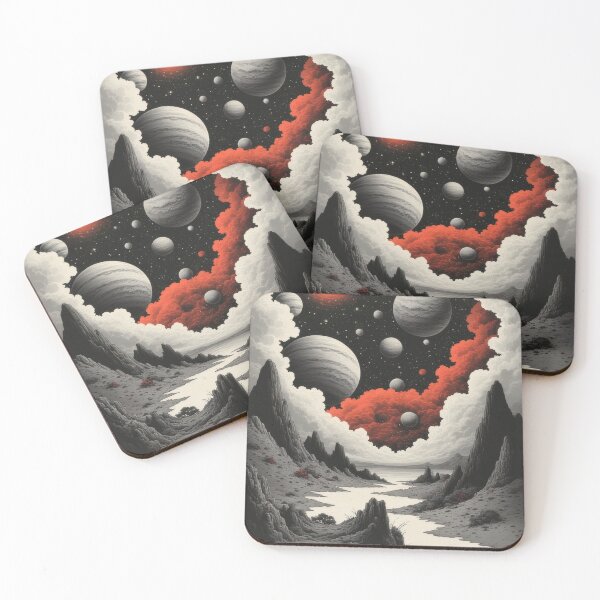 Item preview, Surreal lunar landscape with cosmic elements designed and sold by Mianku | Für das Leben.
