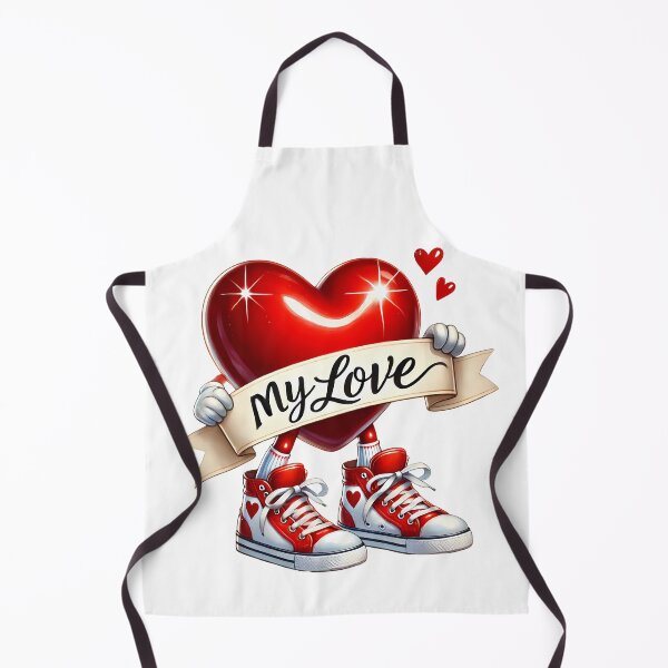 Item preview, Walking Love Heart My Love - Retro Valentine Character designed and sold by FuzionRaptor.