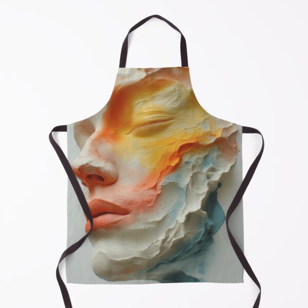 Item preview, Trazos de color abstractos sobre un retrato escultórico de una mujer designed and sold by Mianku | Für das Leben.