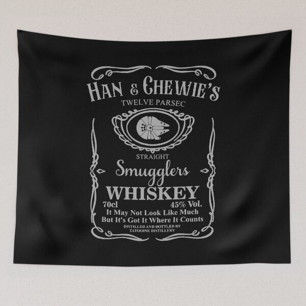 Item preview, Han & Chewie's Whiskey Retro Fan Art designed and sold by lesqiana.