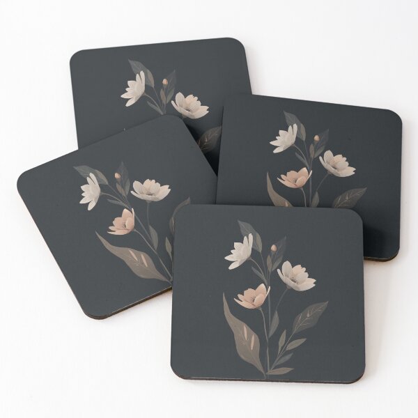 Item preview, Minimal Dark Floral designed and sold by WhereHopeBlooms.