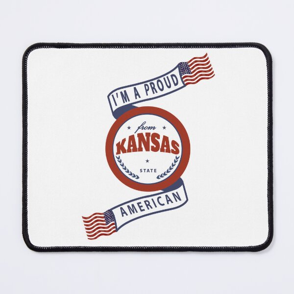 Item preview, Proud American Kansas State Badge designed and sold by capricedefille.
