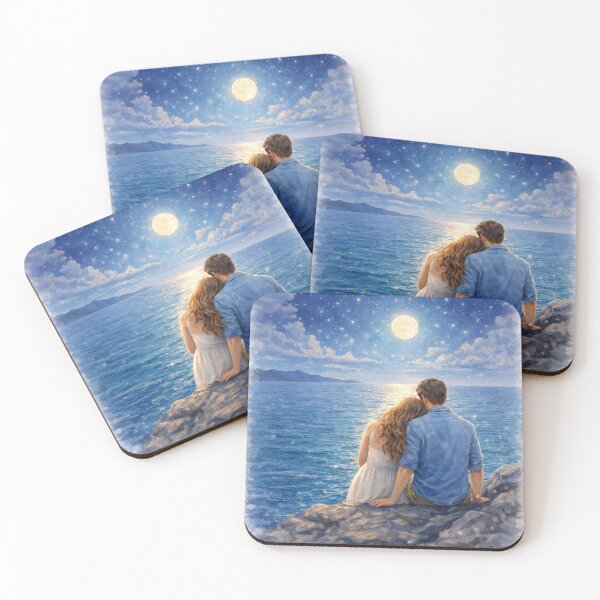 Item preview, Magic Summer Nights – Moonlit Silence by the Sea designed and sold by MIArt Studio.