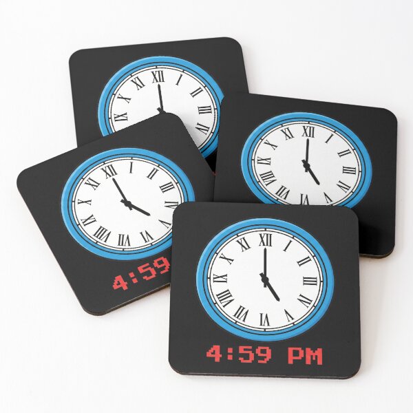 Item preview, 4:59 PM Leaving Work Countdown - Funny Office Humor Clock designed and sold by Sassy Cult.