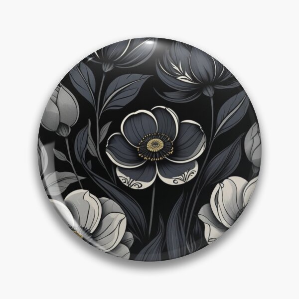 Item preview, Minimal Dark Floral designed and sold by WhereHopeBlooms.