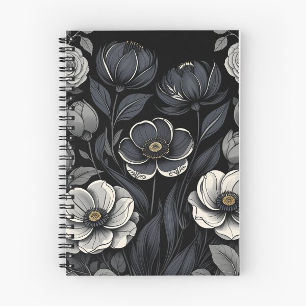 Item preview, Minimal Dark Floral designed and sold by WhereHopeBlooms.