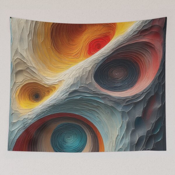 Item preview, Abstract, colorful, textured, geometric art designed and sold by Mianku | Für das Leben.