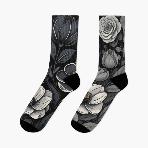 Item preview, Minimal Dark Floral designed and sold by WhereHopeBlooms.