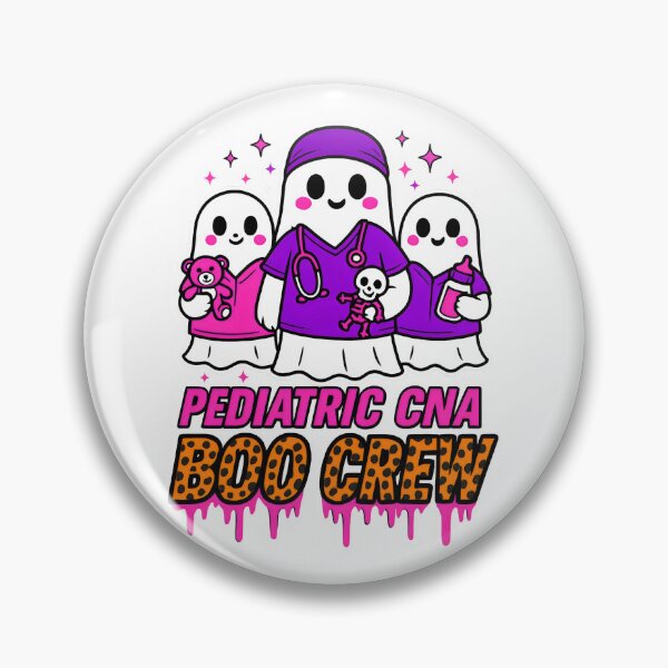Item preview, Pediatric CNA Boo Crew – Cute Ghost Pediatric Nurse Aide Halloween Design designed and sold by ClinicalHubs.