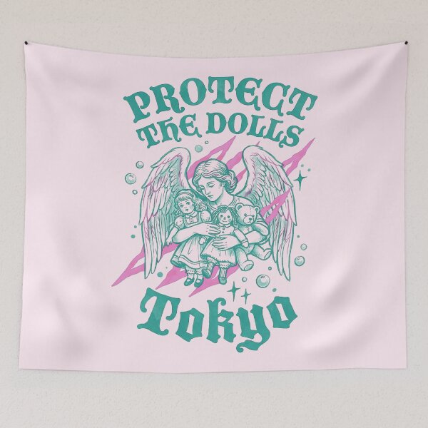 Item preview, Protect The Dolls Tokyo Guardian Angel Streetwear Art designed and sold by zzz888.