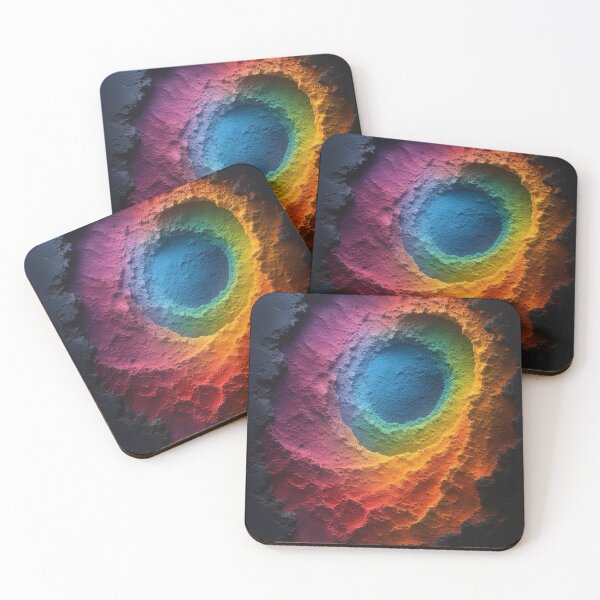 Item preview, Colorful crater, rainbow-like depths designed and sold by Mianku | Für das Leben.