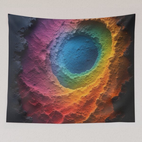 Item preview, Colorful crater, rainbow-like depths designed and sold by Mianku | Für das Leben.
