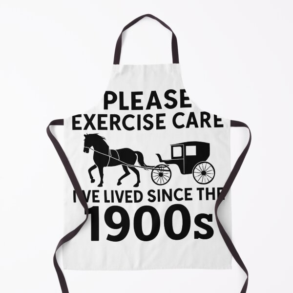 Item preview, Funny Vintage T-Shirt – “Please Exercise Care, I’ve Lived Since the 1900s” – Retro Horse Carriage Design designed and sold by JoyWearOfficial .
