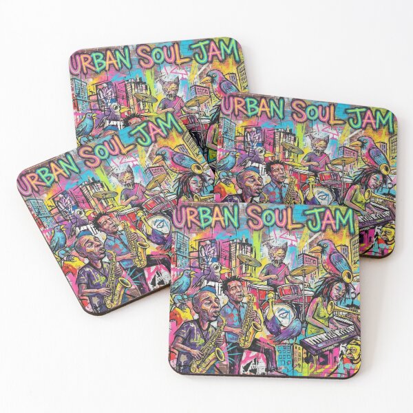 Item preview, Urban Soul Jam - Colorful Abstract Expressionist Street Art designed and sold by L.U.S.A.