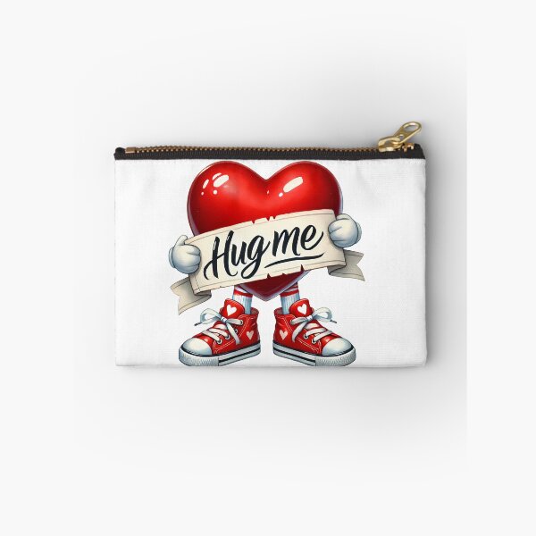Item preview, Walking Love Heart Hug Me - Retro Valentine Sweetheart designed and sold by FuzionRaptor.