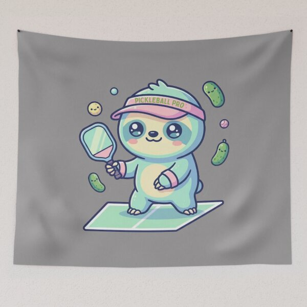 Item preview, Pickleball Sloth Pro: Funny Chimp Animal T-Shirt designed and sold by Grang Art Artistic Designs.