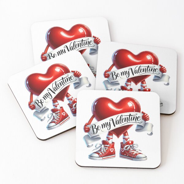 Item preview, Walking Love Heart Be My Valentine - Retro Sweetheart designed and sold by FuzionRaptor.