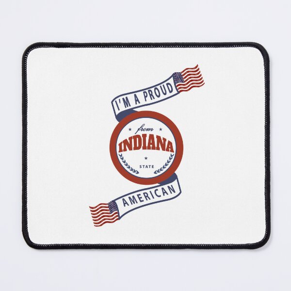 Item preview, Proud American Indiana State Badge designed and sold by capricedefille.