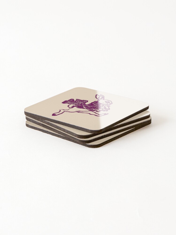 Thumbnail 4 of 5, Coasters (Set of 4), The Rabbit's Name Was? 2 - Rabbit designed and sold by JoeyCapivara.
