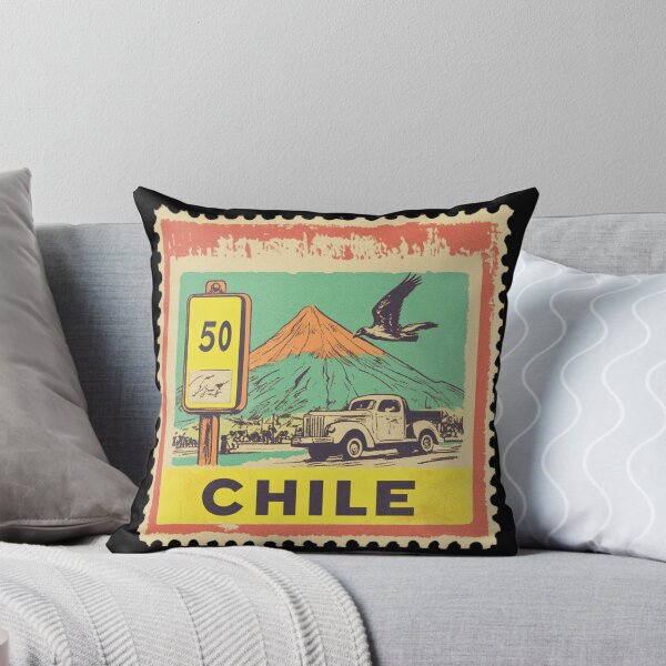 Item preview, Vintage Chile Postage Stamp Art - Andean Condor & Mountain Adventure designed and sold by tiigerdad.