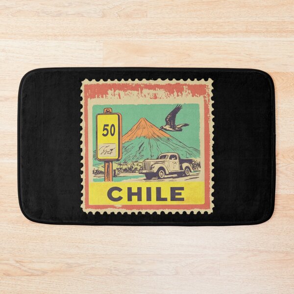 Item preview, Vintage Chile Postage Stamp Art - Andean Condor & Mountain Adventure designed and sold by tiigerdad.