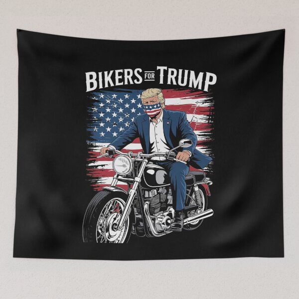 Item preview, Bikers For Trump Motorcycle Christmas Trump  designed and sold by AquaKiev.