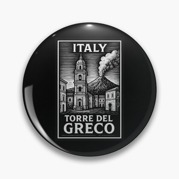 Item preview, Torre Del Greco Italy Linocut Style  designed and sold by Thistle-TShop.